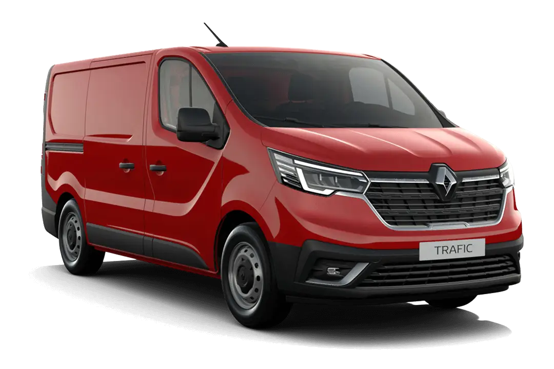 Renualt-Trafic-röd-magma