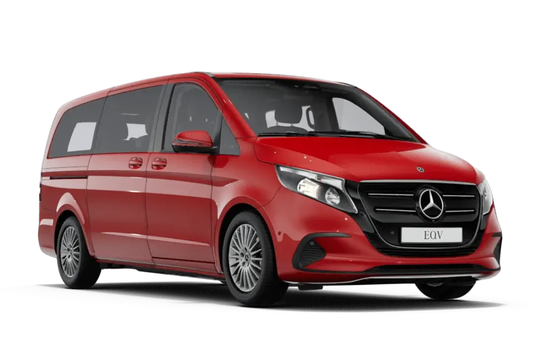 Mercedes-EQV-Lång-Jupiterröd