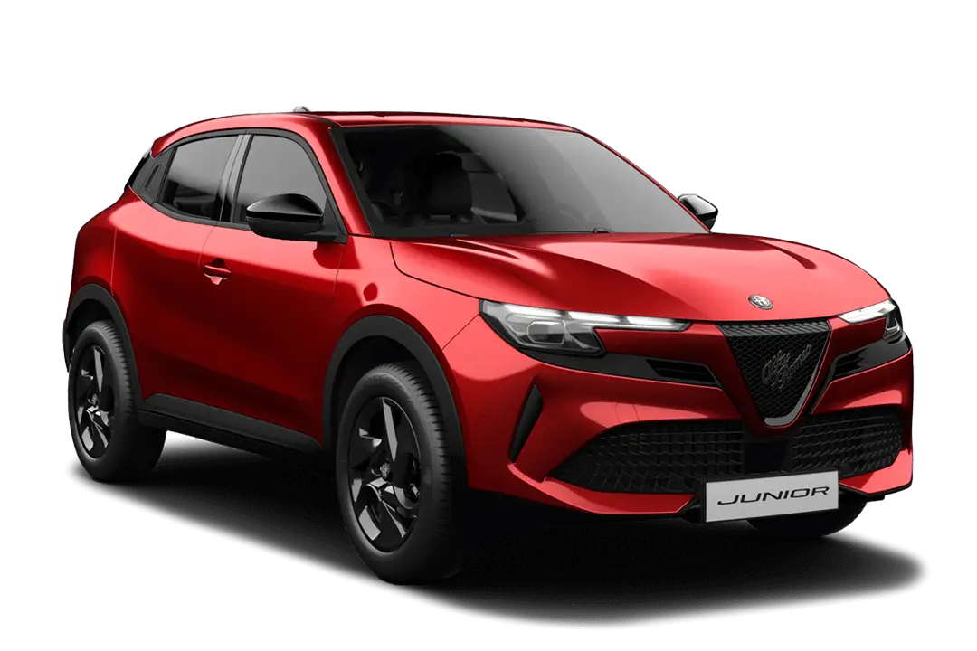 Alfa-Romeo-Junior-Ibrida-Röd-Brera