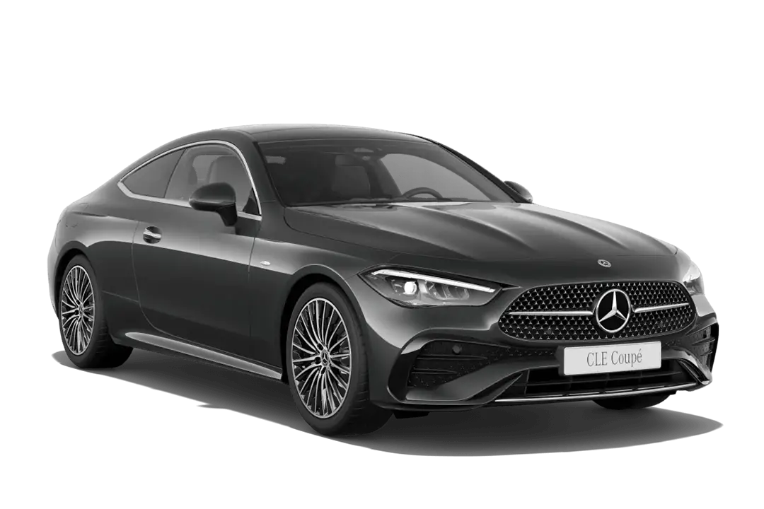 Mercedes-Benz-CLE-300e-AMG-Cupé-Grafitgrå-metallic